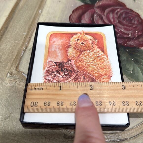 Vintage Antioch Publishing Company Cat Kitty Bookplates Made in USA - Picture 10 of 11